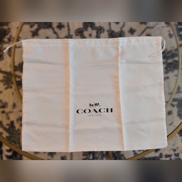 Coach Silver Grey Metallic Shoulder Handbag Purse with Dustbag - Picture 12 of 12